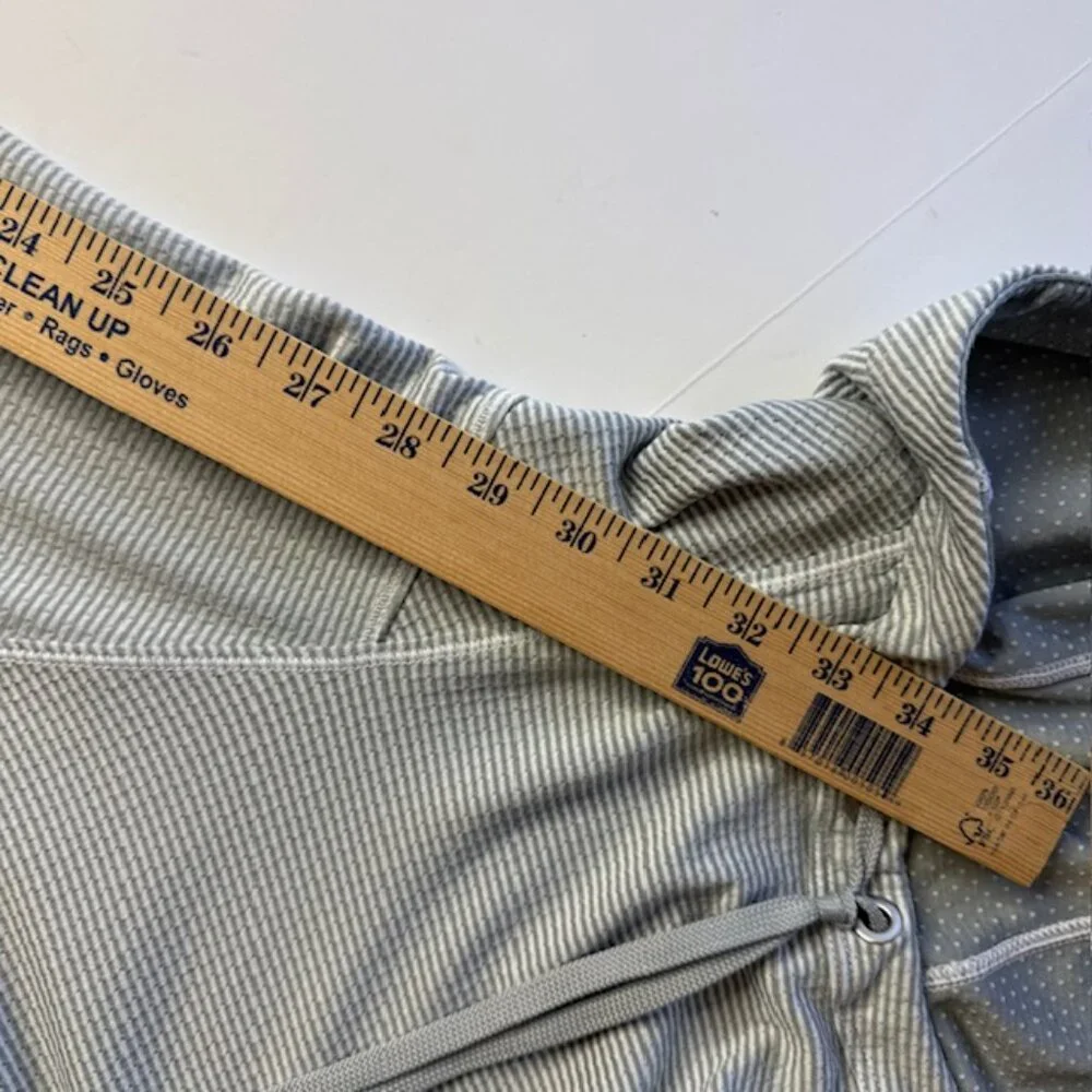 Athleta Small Gray Hoodie Sweatshirt Athletic Cowl Neck Pocket Stretch Yoga - Picture 6 of 8